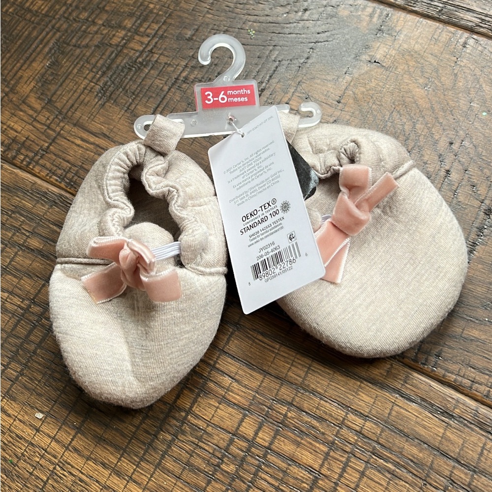 NWT Carters Tan Shoes 3-6 months